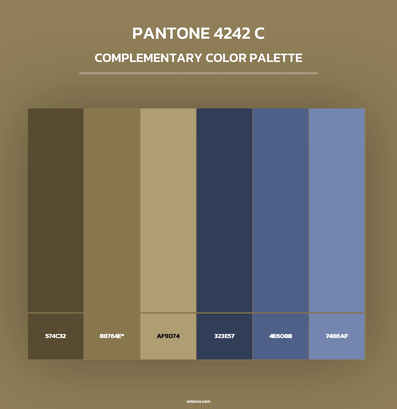 PANTONE 4242 C - Complementary Color Palette