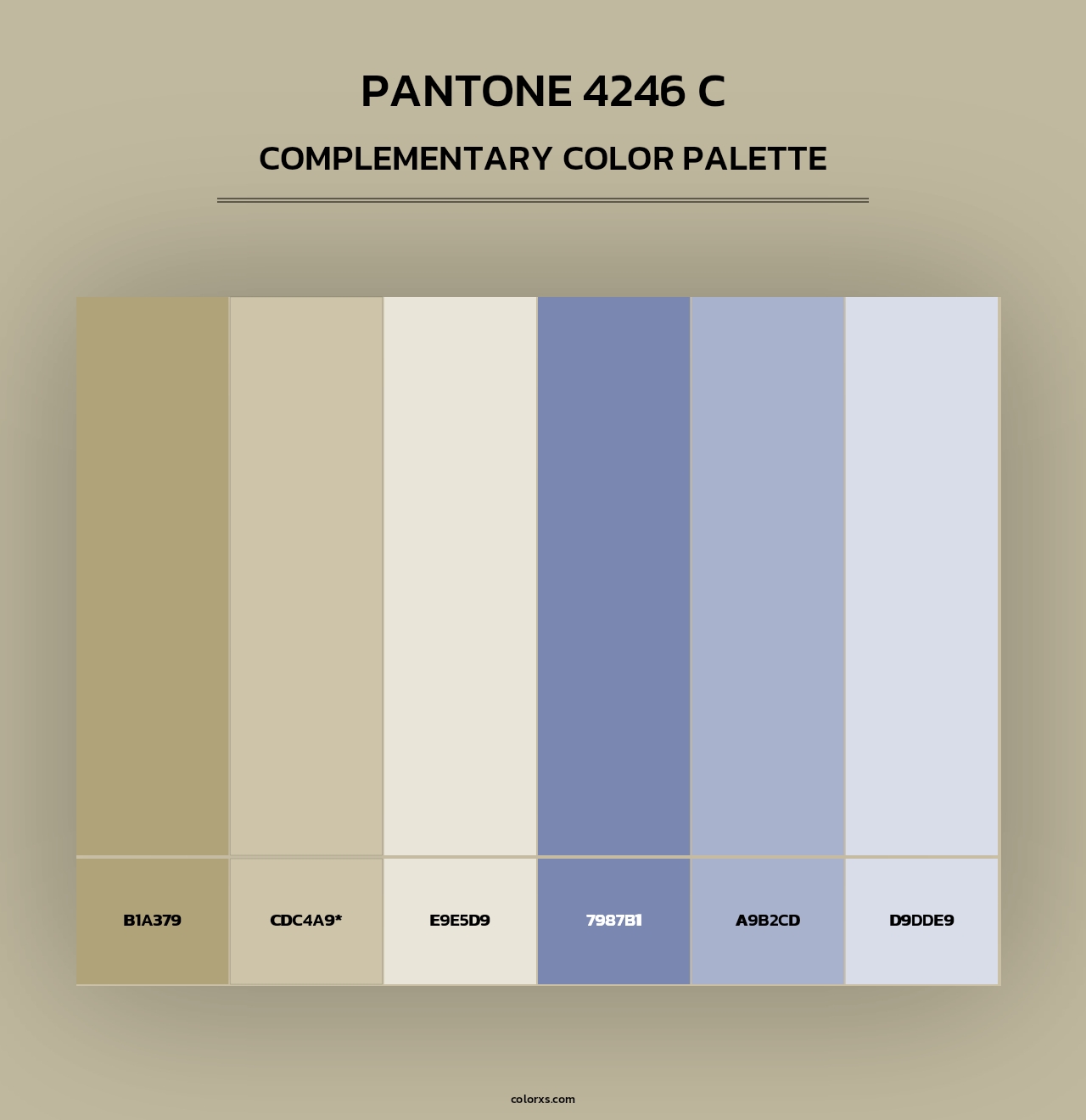 PANTONE 4246 C - Complementary Color Palette
