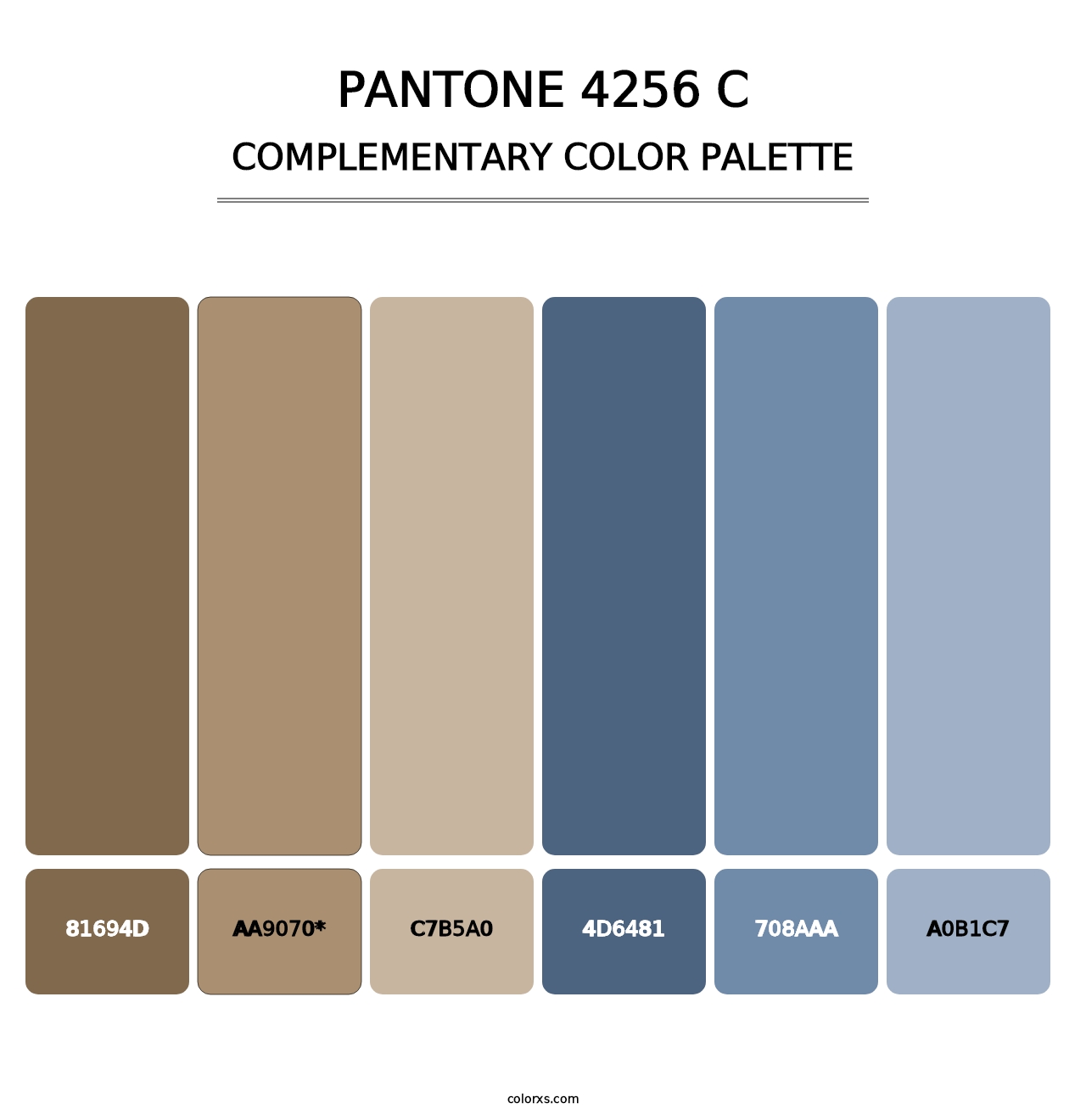 PANTONE 4256 C - Complementary Color Palette