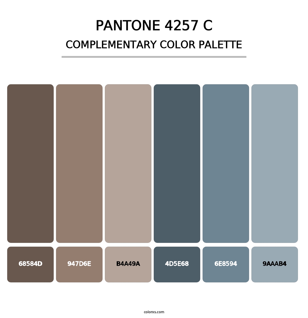 PANTONE 4257 C - Complementary Color Palette