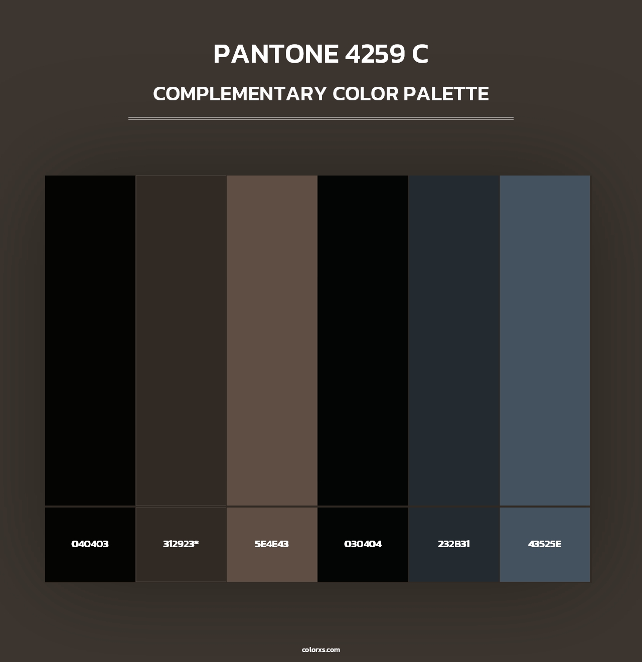 PANTONE 4259 C - Complementary Color Palette