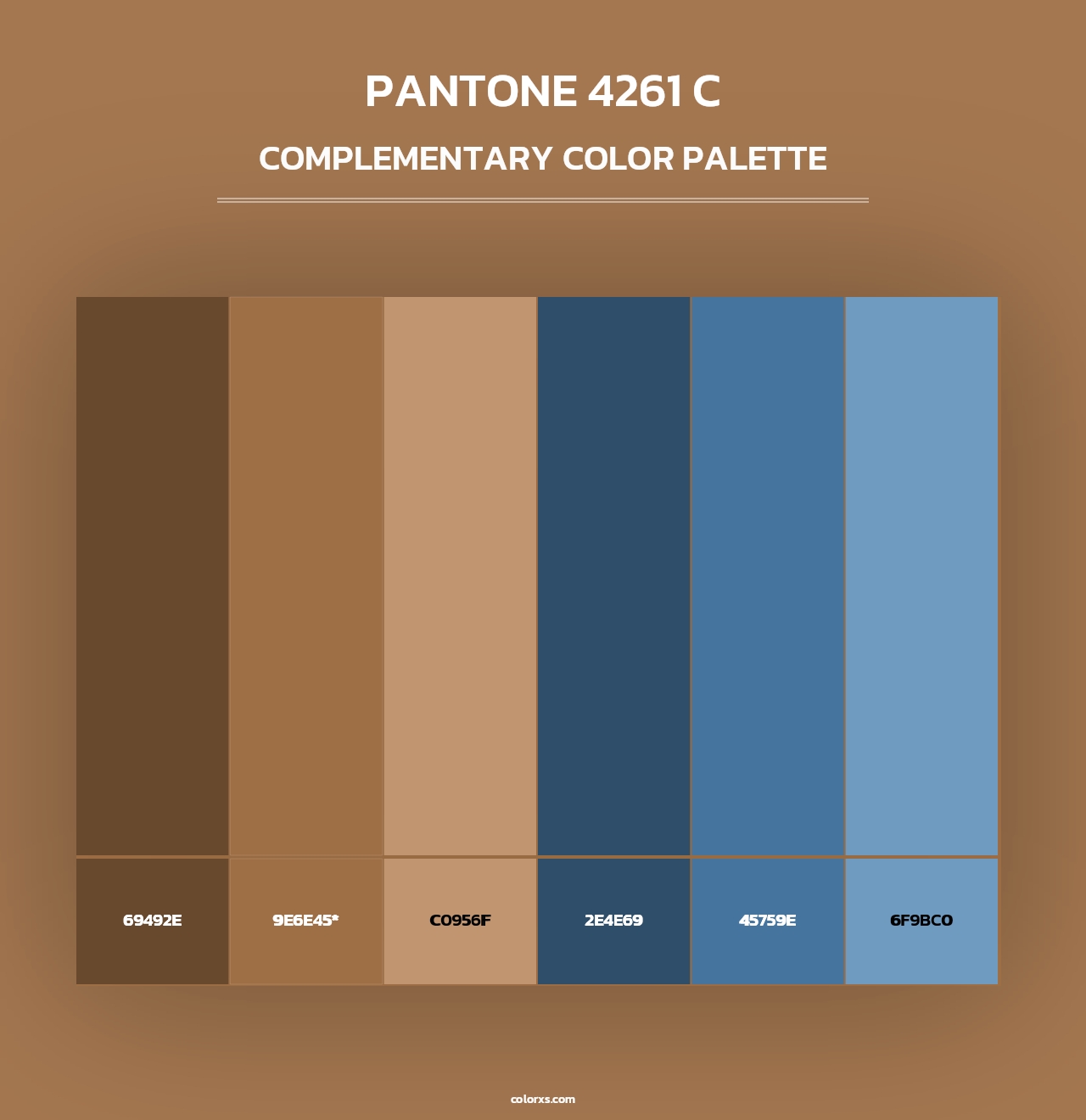 PANTONE 4261 C - Complementary Color Palette