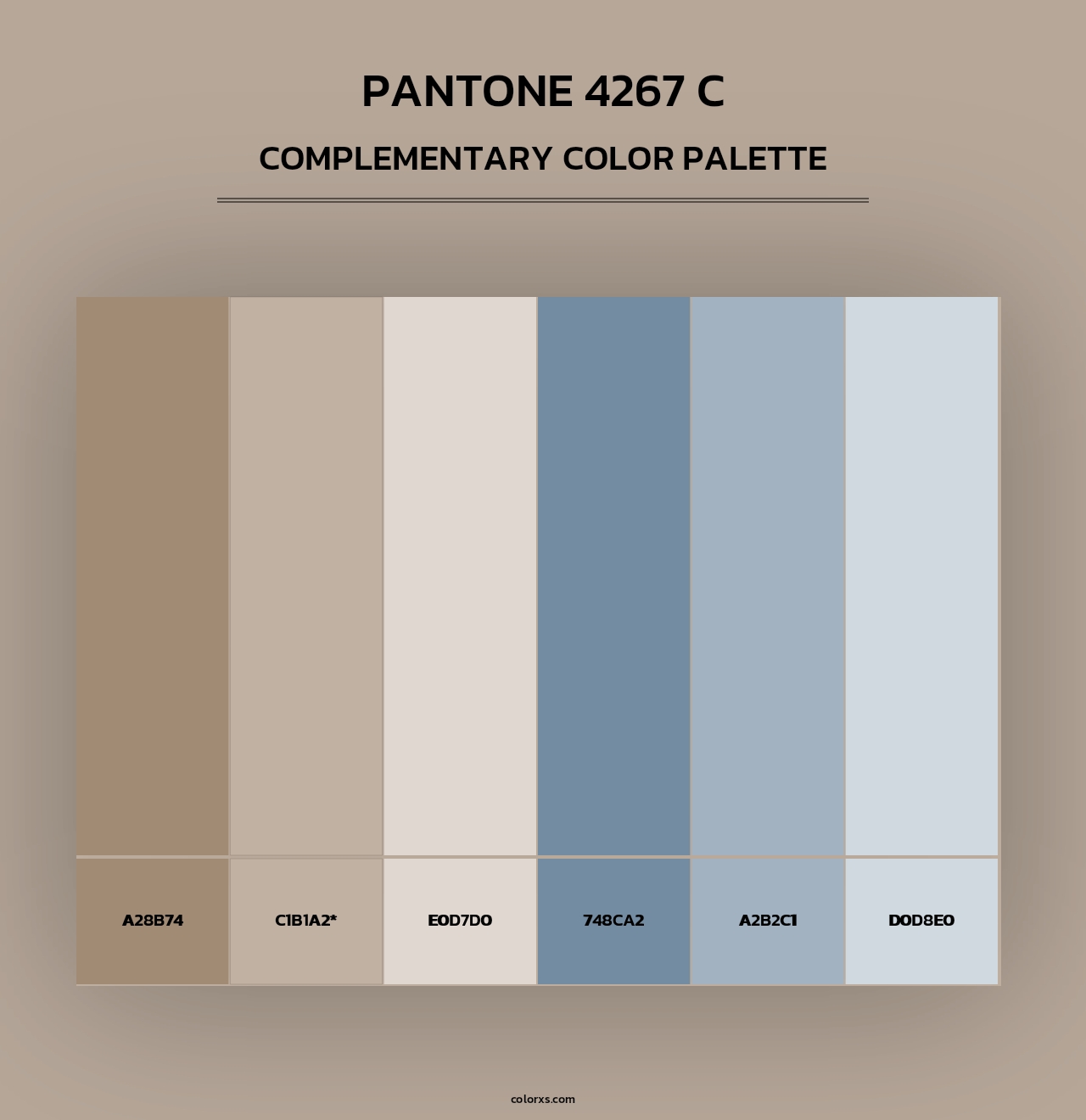 PANTONE 4267 C - Complementary Color Palette