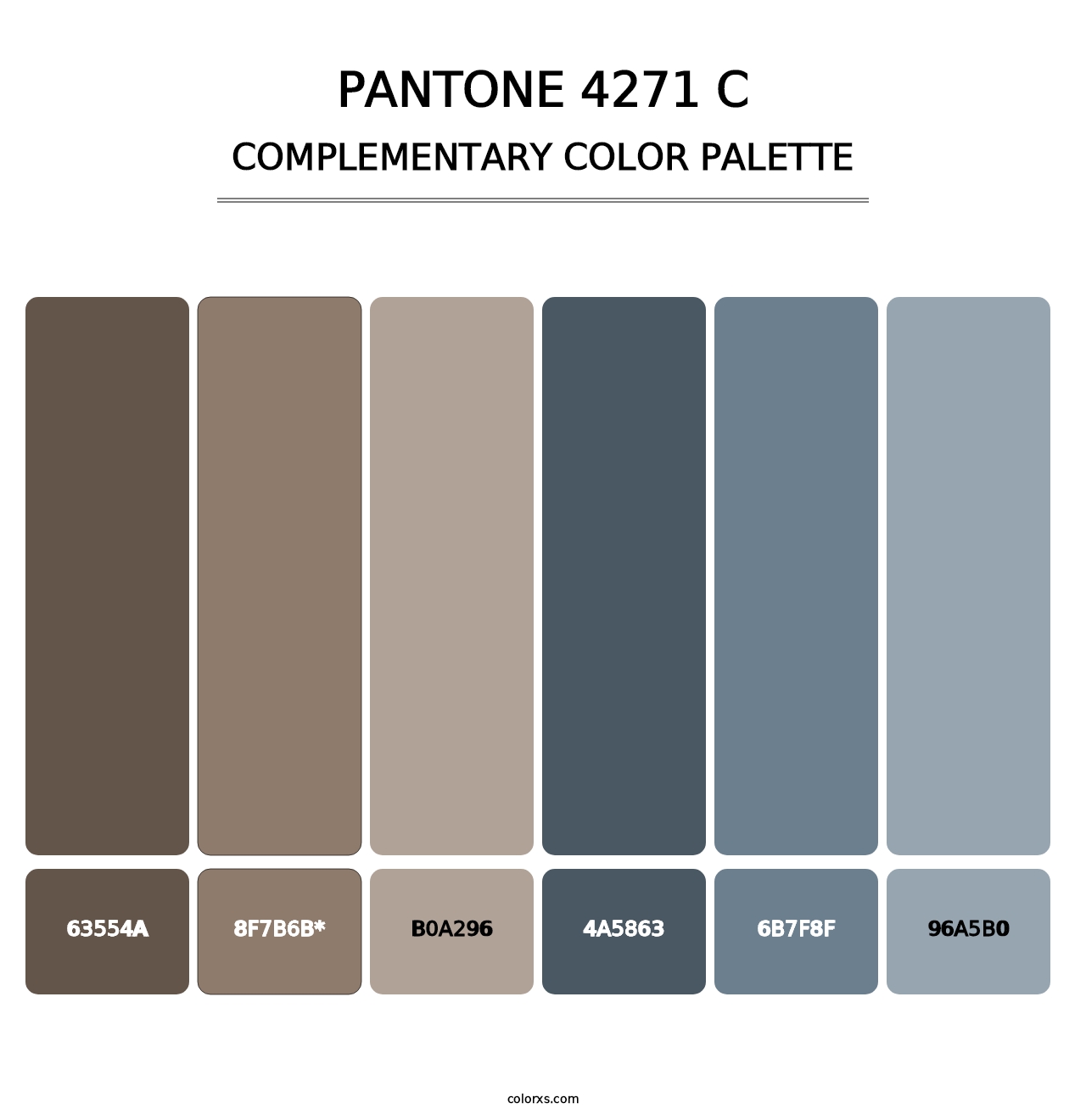 PANTONE 4271 C - Complementary Color Palette