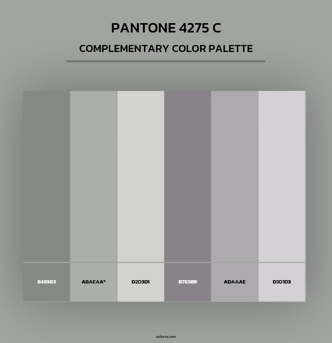 PANTONE 4275 C - Complementary Color Palette