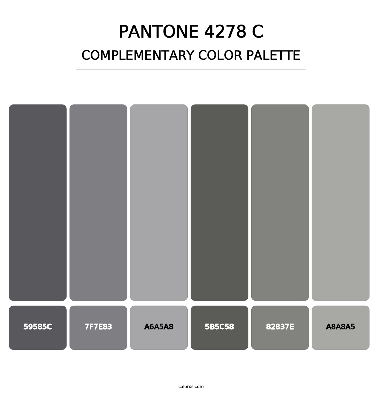 PANTONE 4278 C - Complementary Color Palette