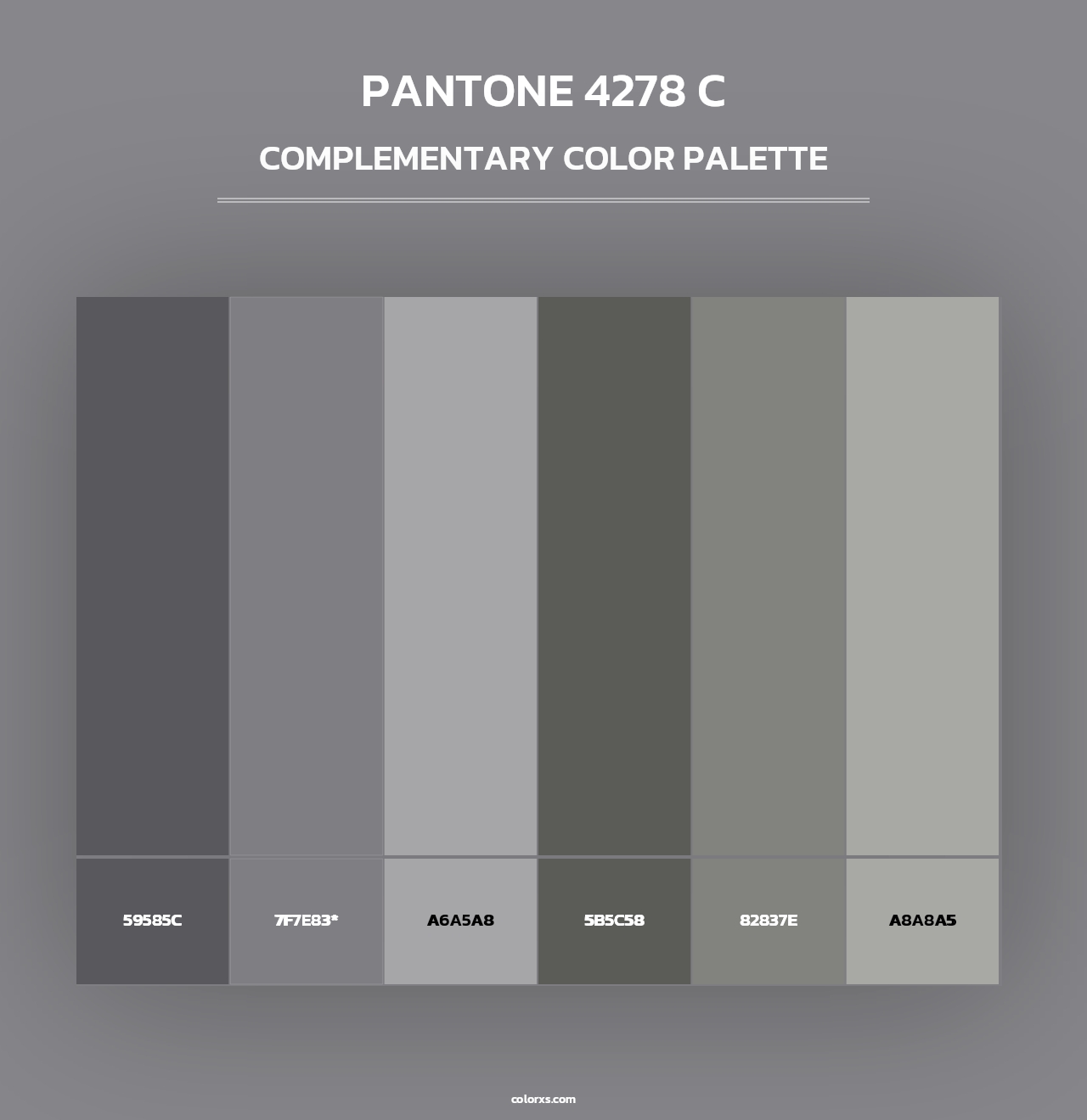 PANTONE 4278 C - Complementary Color Palette