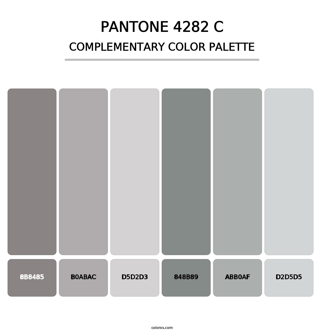 PANTONE 4282 C - Complementary Color Palette