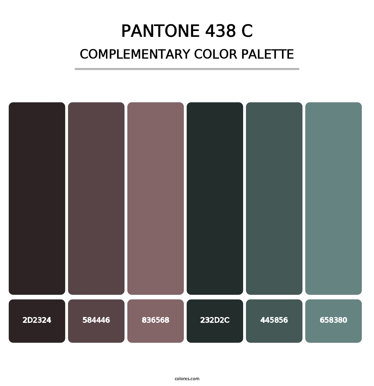 PANTONE 438 C - Complementary Color Palette
