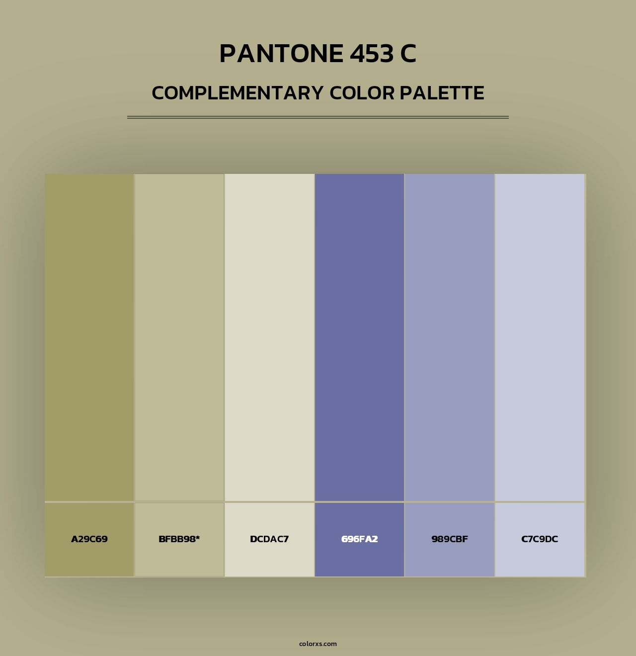 PANTONE 453 C - Complementary Color Palette