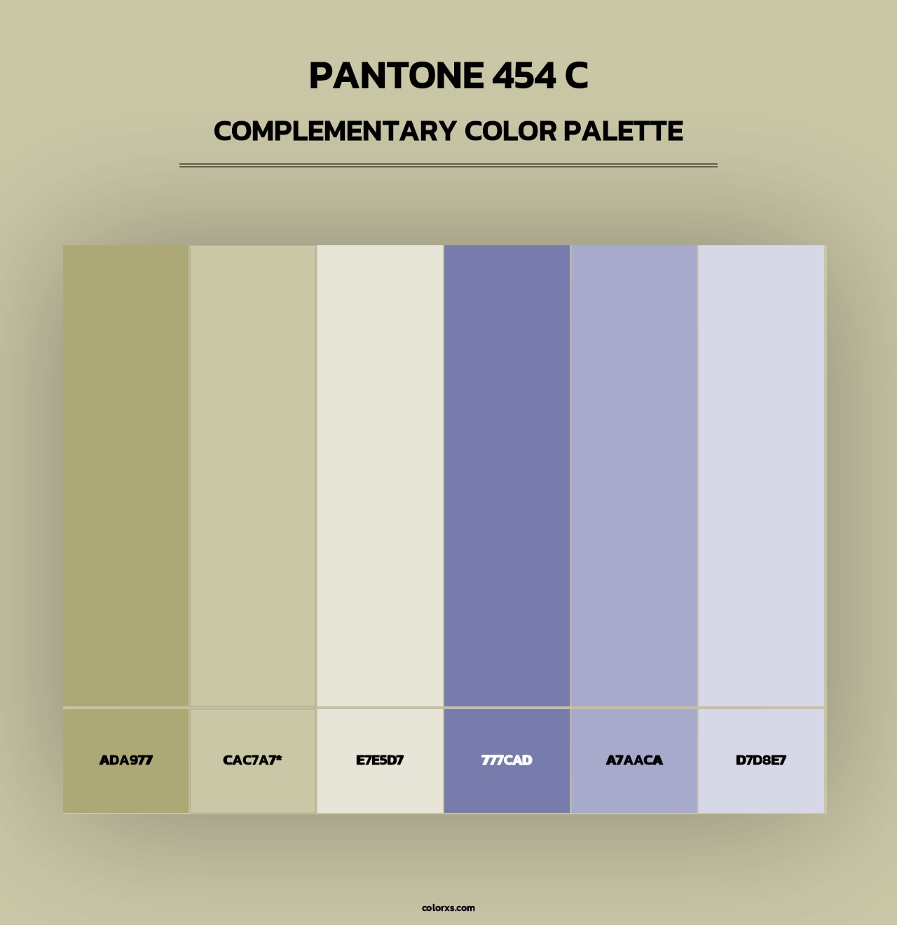 PANTONE 454 C - Complementary Color Palette