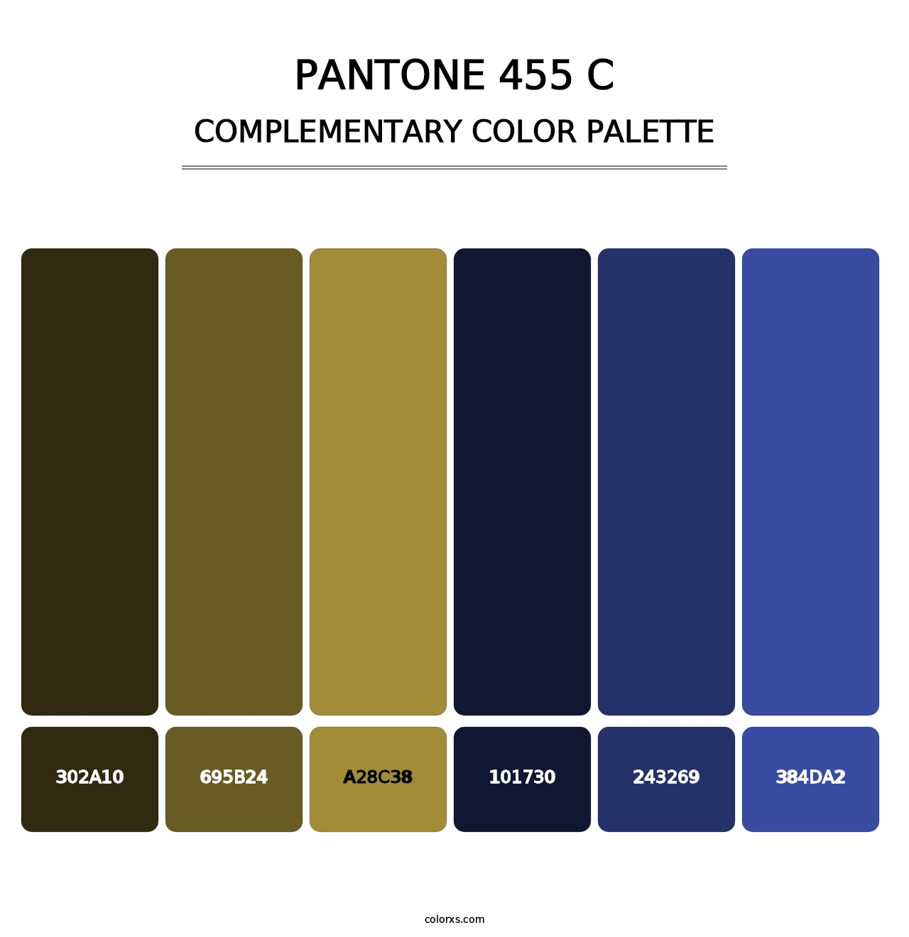 PANTONE 455 C - Complementary Color Palette
