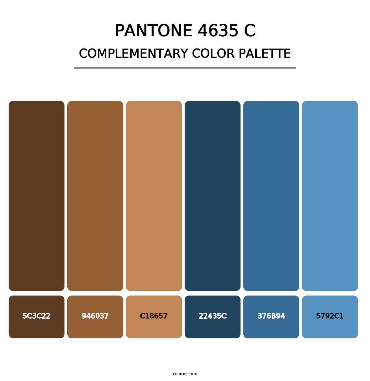 PANTONE 4635 C - Complementary Color Palette