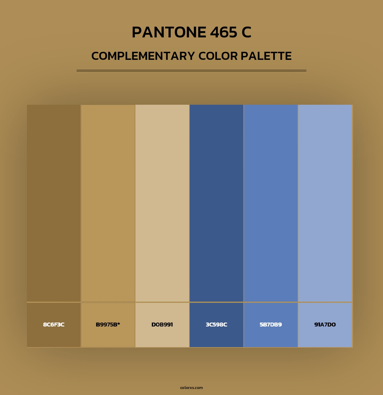 PANTONE 465 C - Complementary Color Palette
