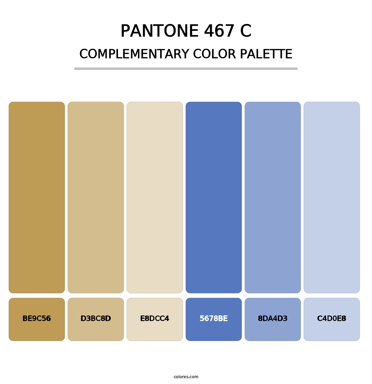 PANTONE 467 C - Complementary Color Palette