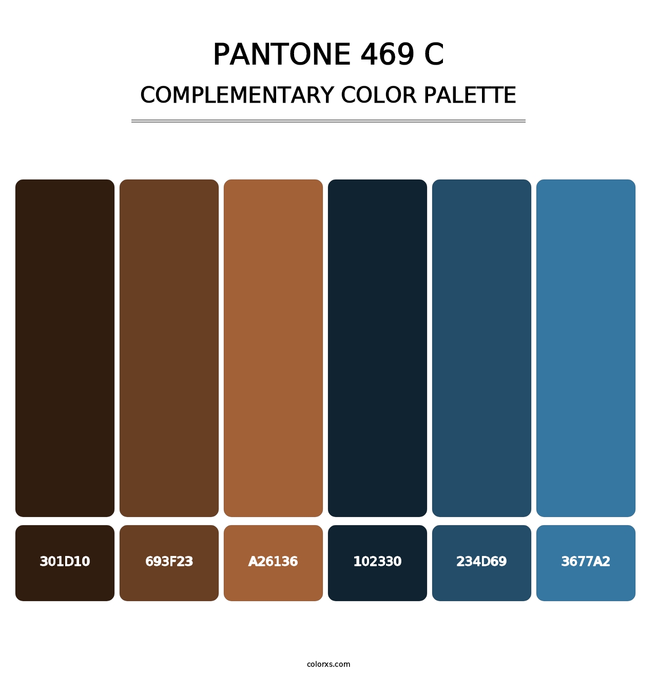 PANTONE 469 C - Complementary Color Palette