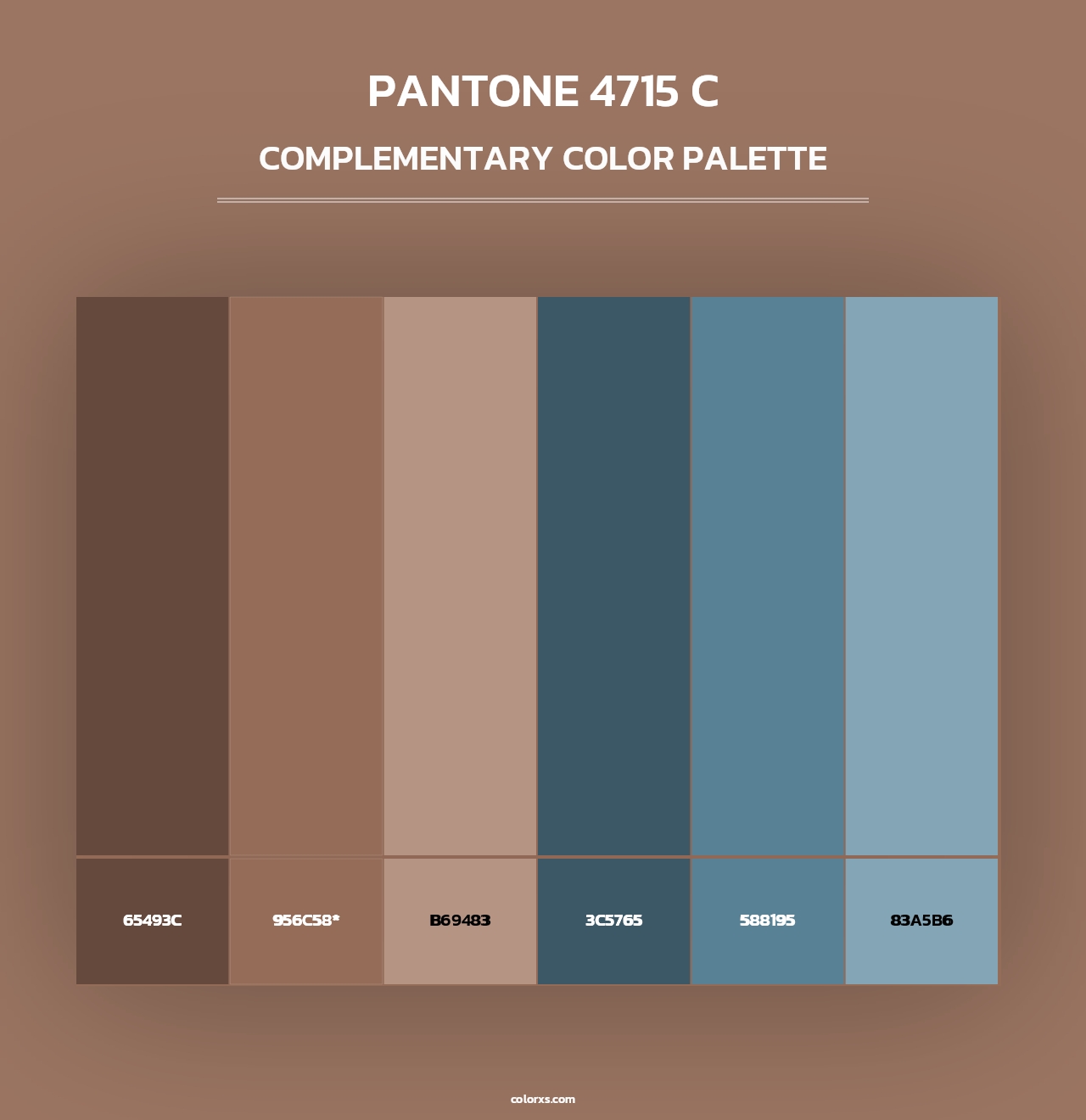 PANTONE 4715 C - Complementary Color Palette