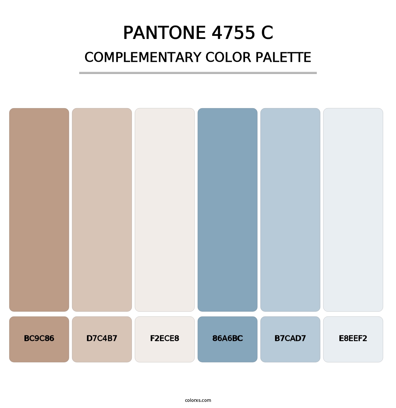 PANTONE 4755 C - Complementary Color Palette