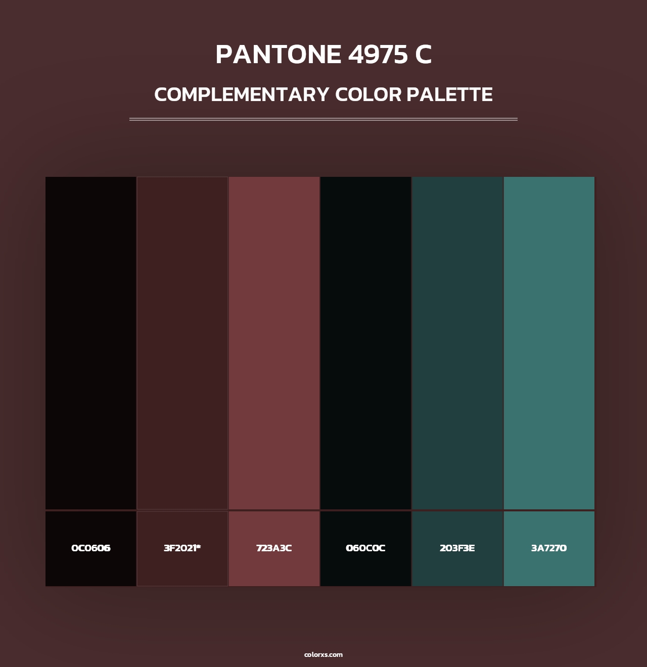 PANTONE 4975 C - Complementary Color Palette