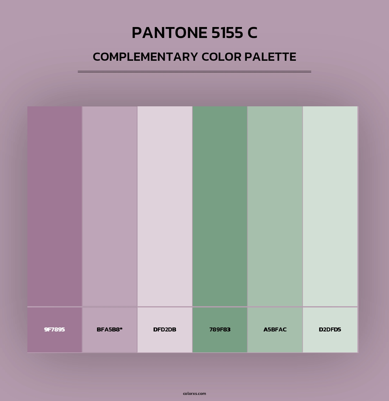 PANTONE 5155 C - Complementary Color Palette