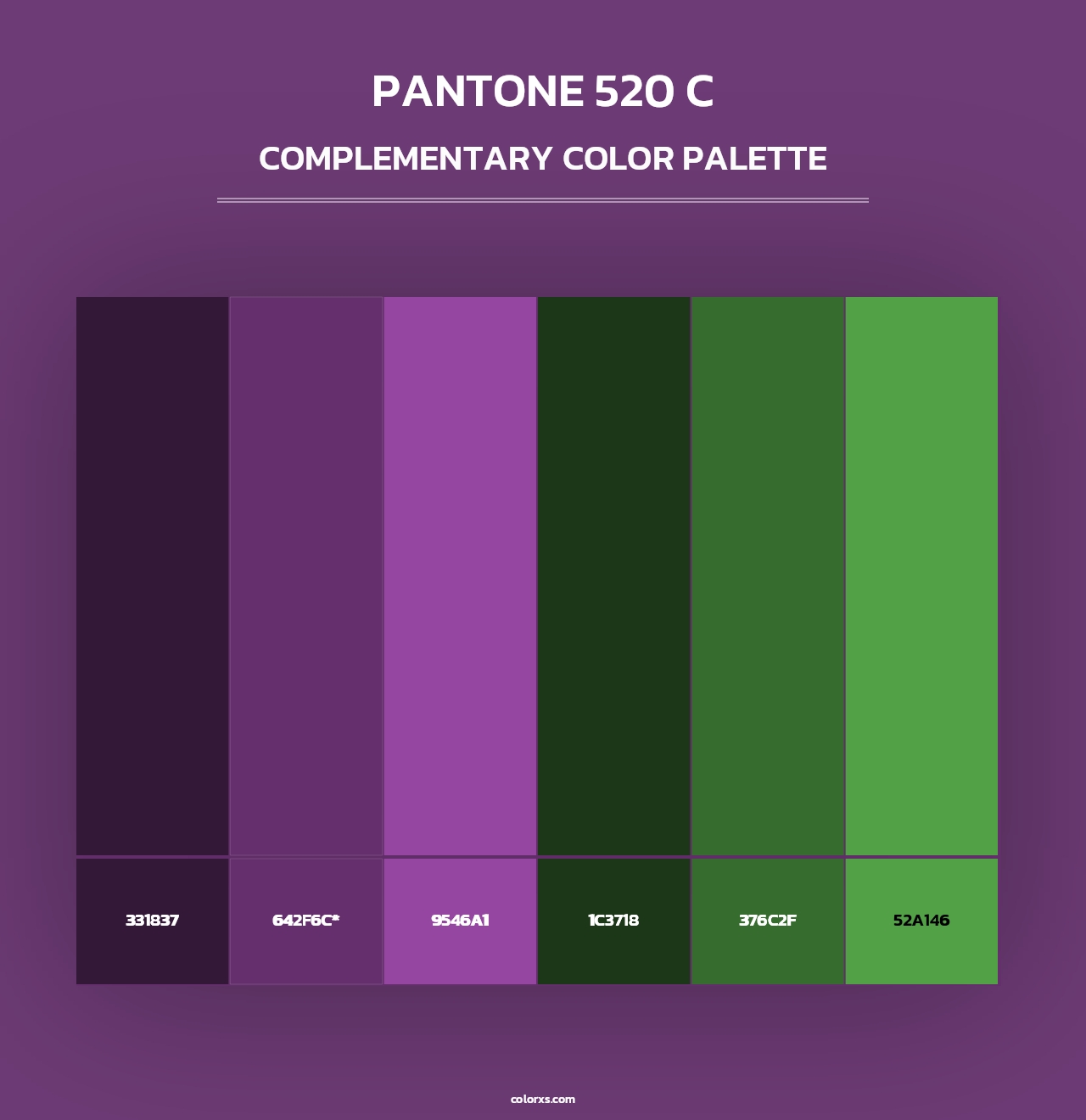 PANTONE 520 C - Complementary Color Palette