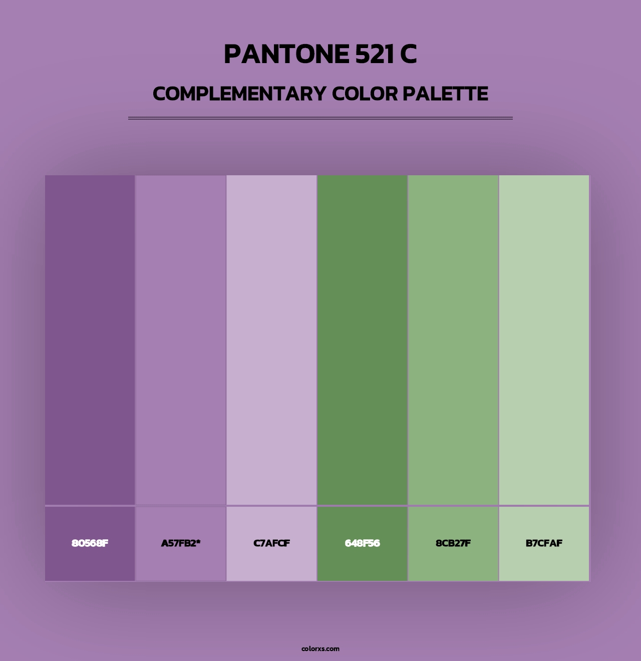 PANTONE 521 C - Complementary Color Palette