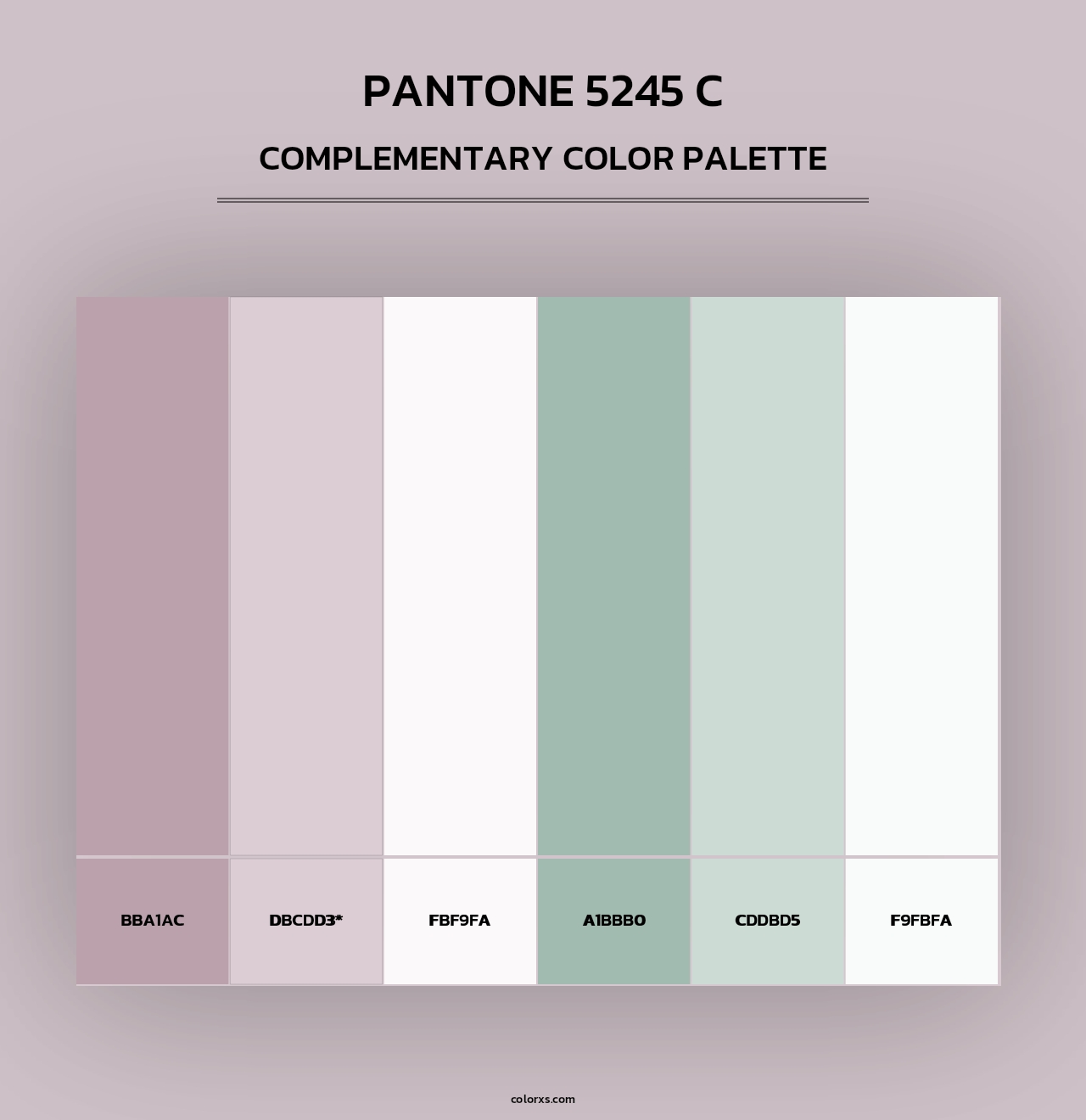PANTONE 5245 C - Complementary Color Palette