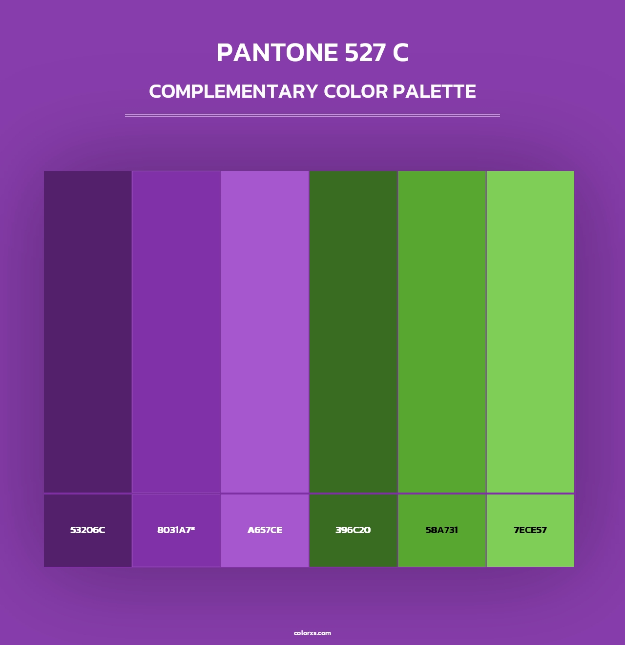 PANTONE 527 C - Complementary Color Palette