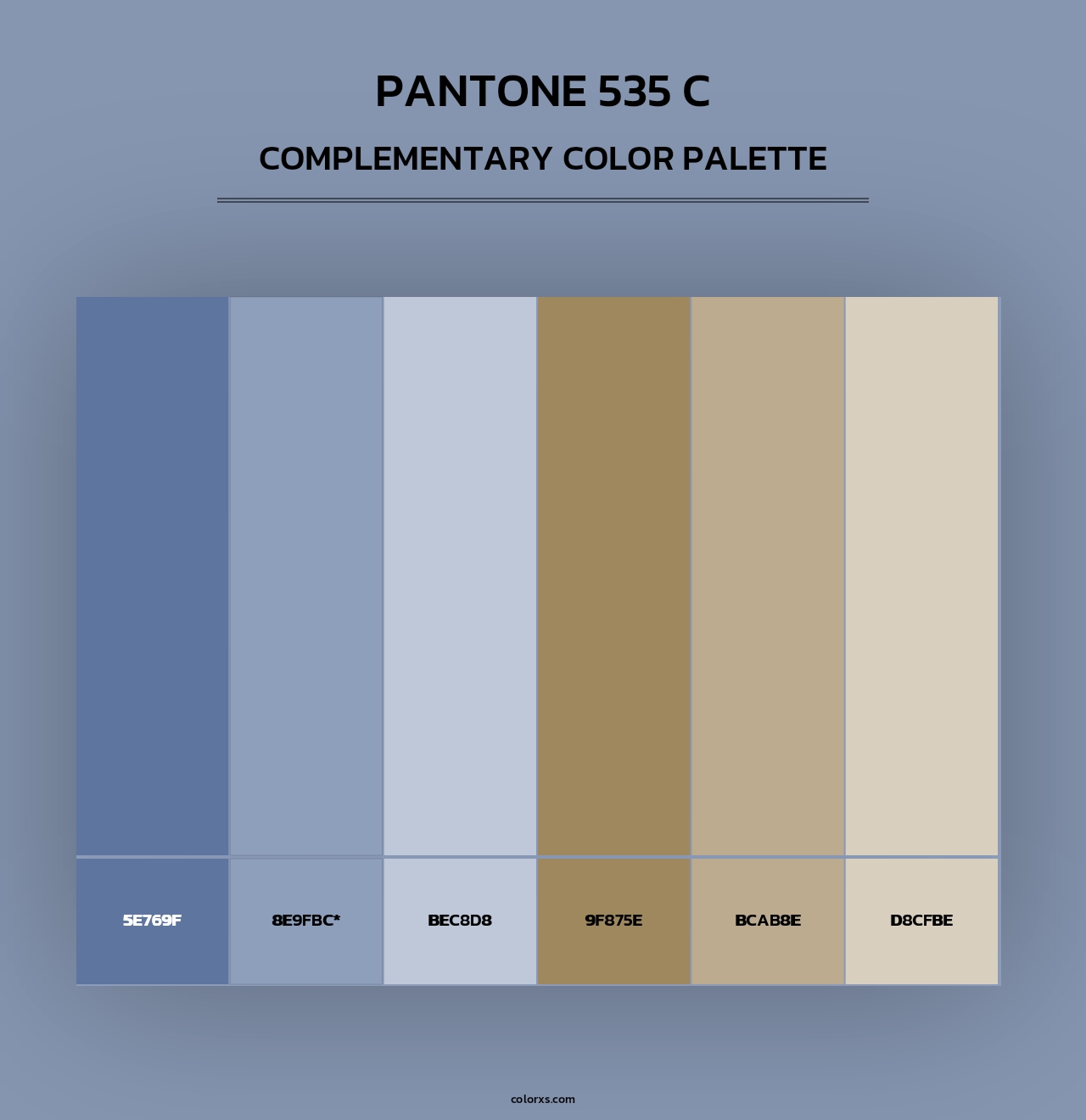 PANTONE 535 C - Complementary Color Palette