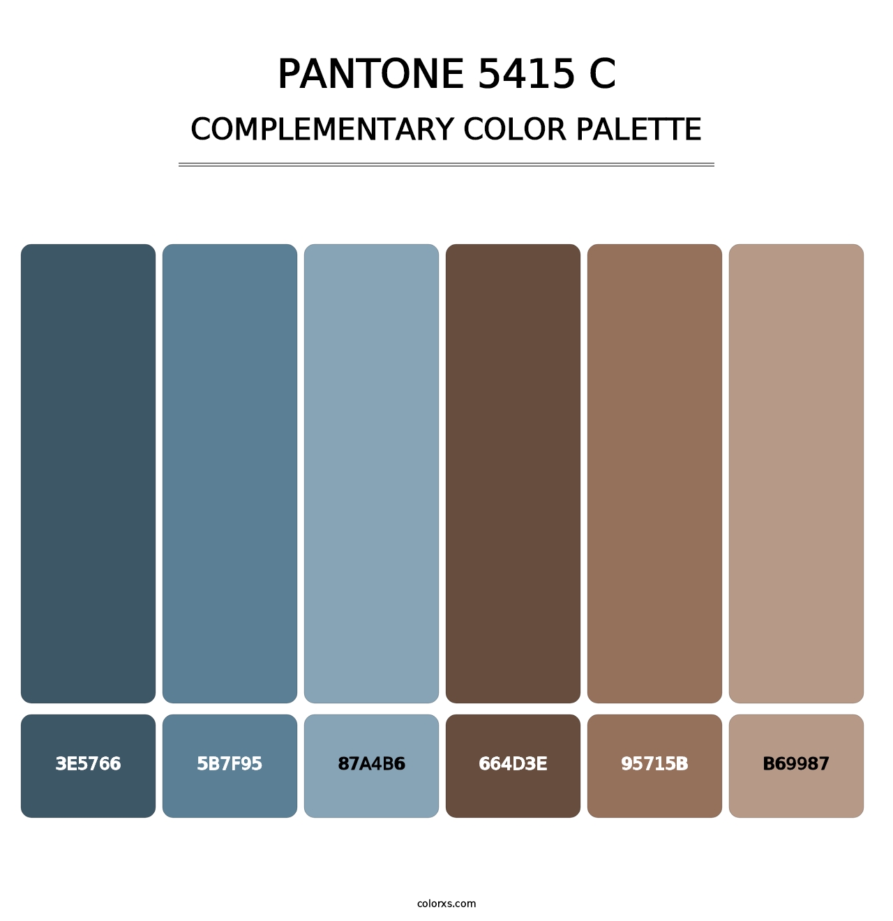 PANTONE 5415 C - Complementary Color Palette