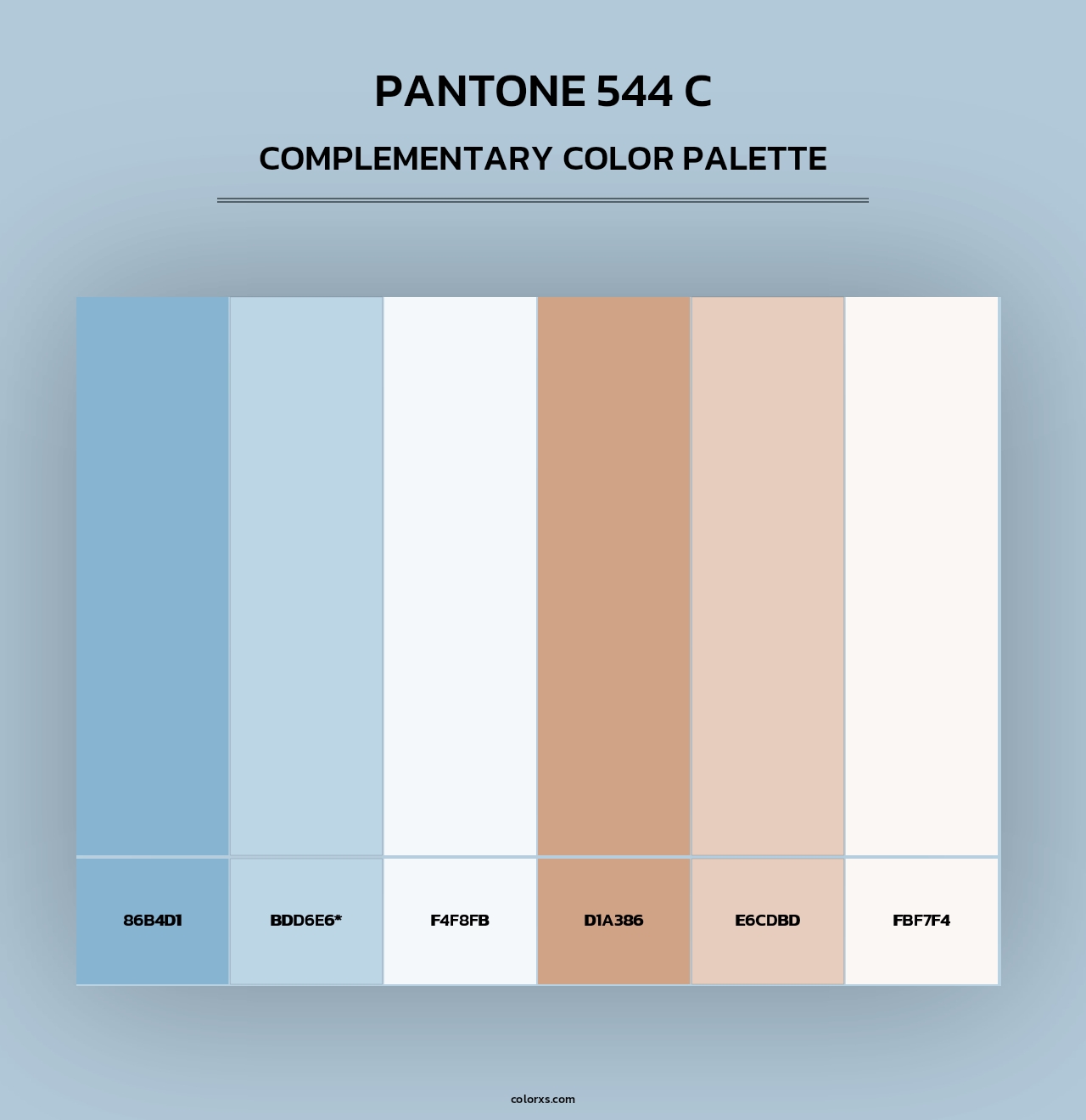 PANTONE 544 C - Complementary Color Palette