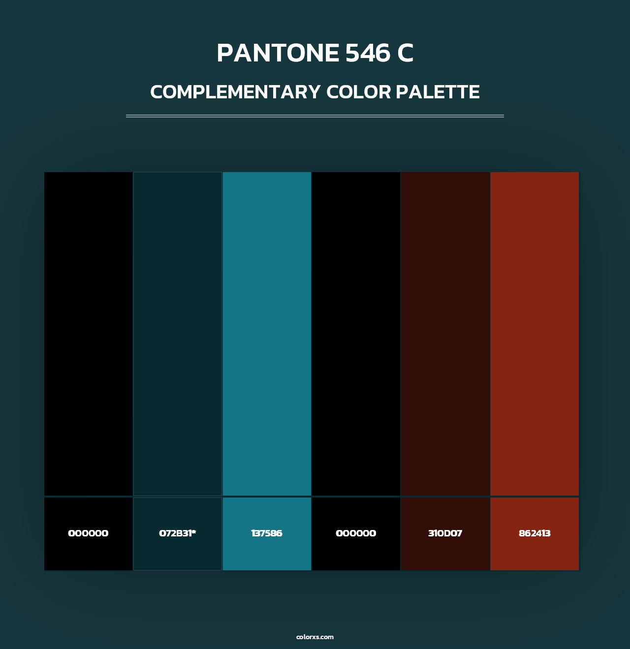 PANTONE 546 C - Complementary Color Palette
