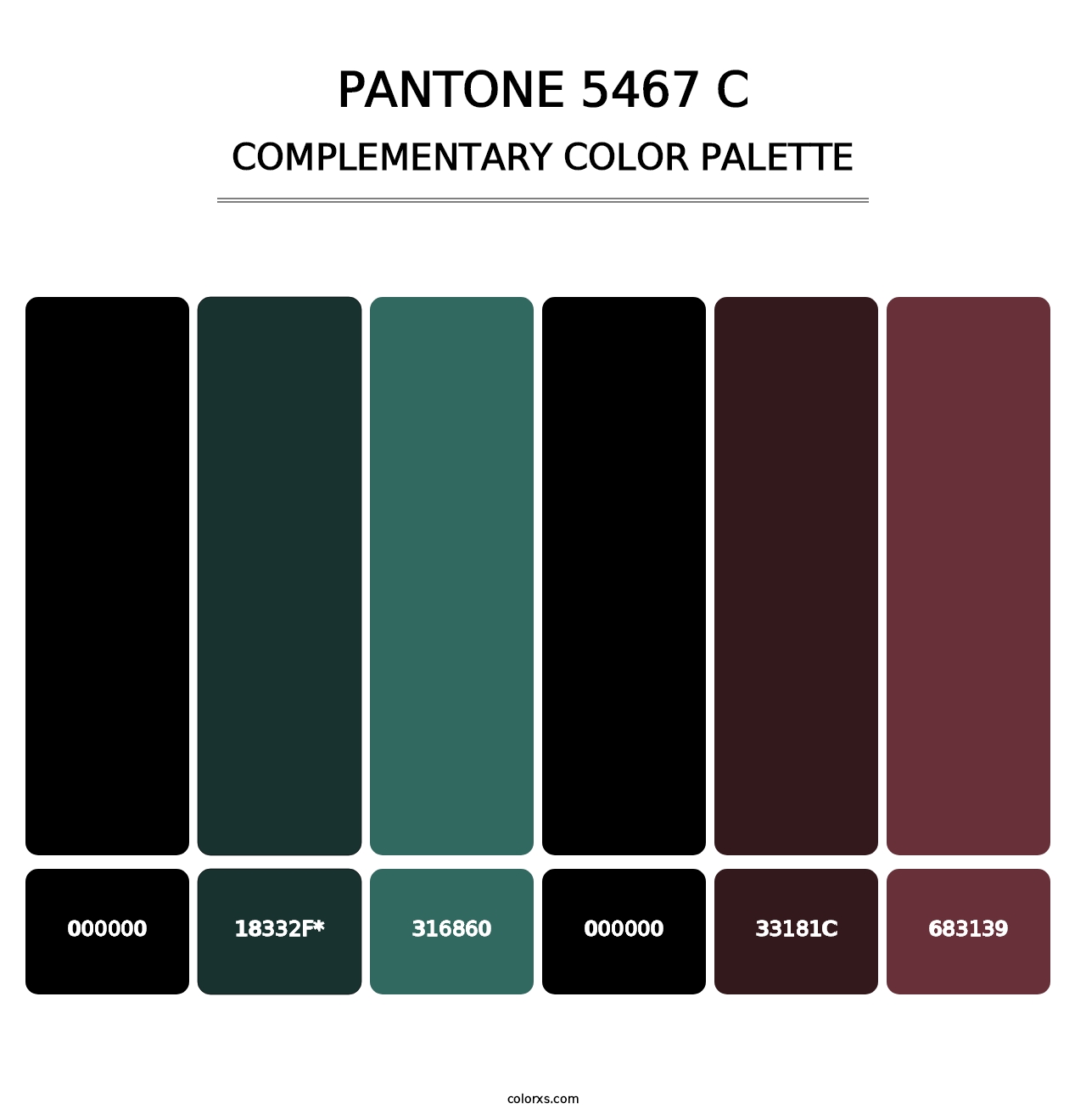 PANTONE 5467 C - Complementary Color Palette
