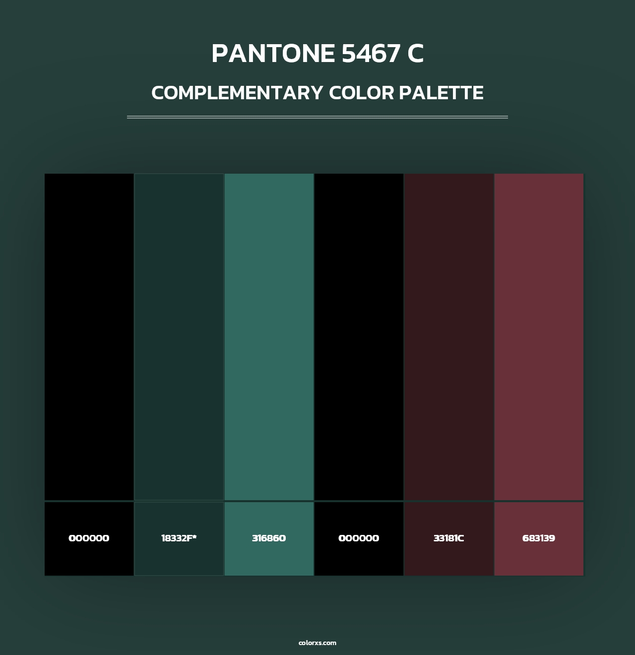 PANTONE 5467 C - Complementary Color Palette