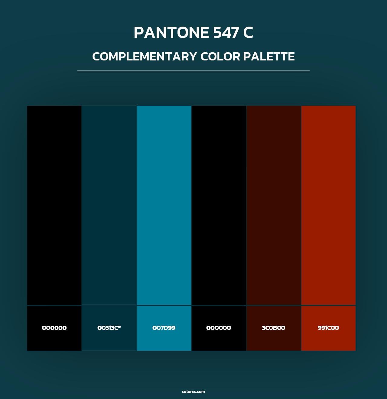 PANTONE 547 C - Complementary Color Palette
