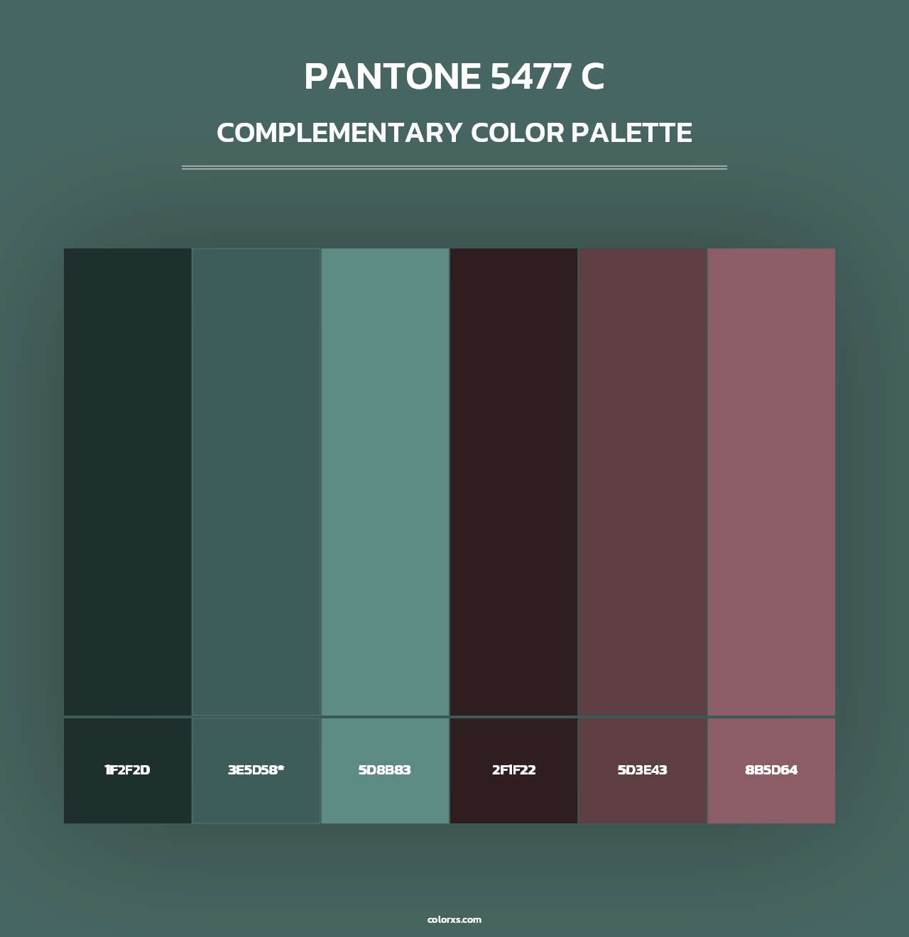 PANTONE 5477 C - Complementary Color Palette
