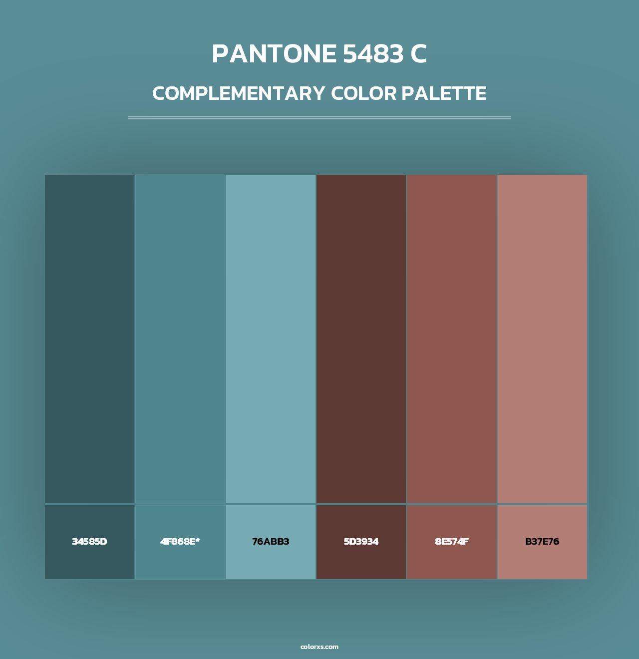 PANTONE 5483 C - Complementary Color Palette