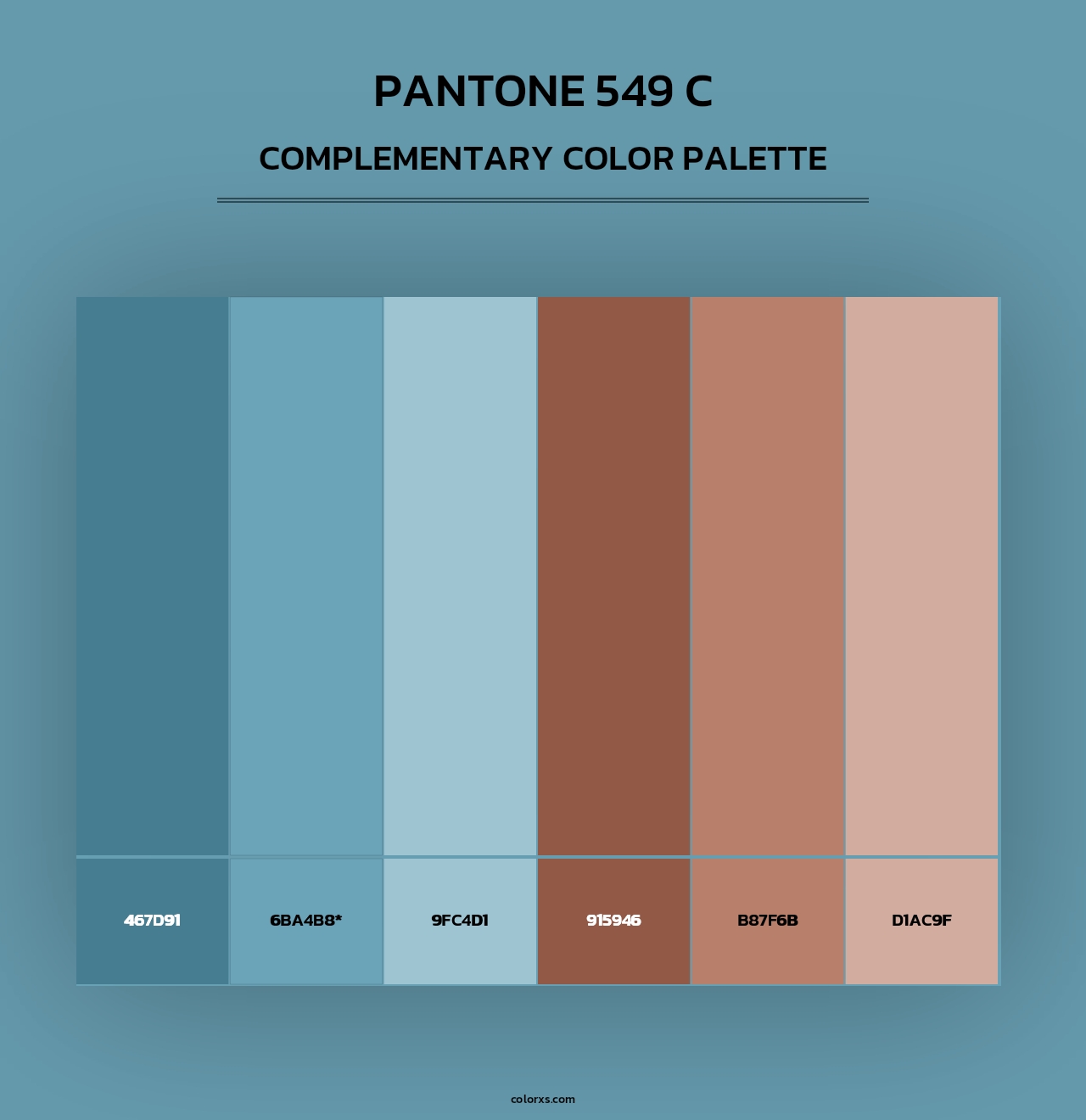 PANTONE 549 C - Complementary Color Palette