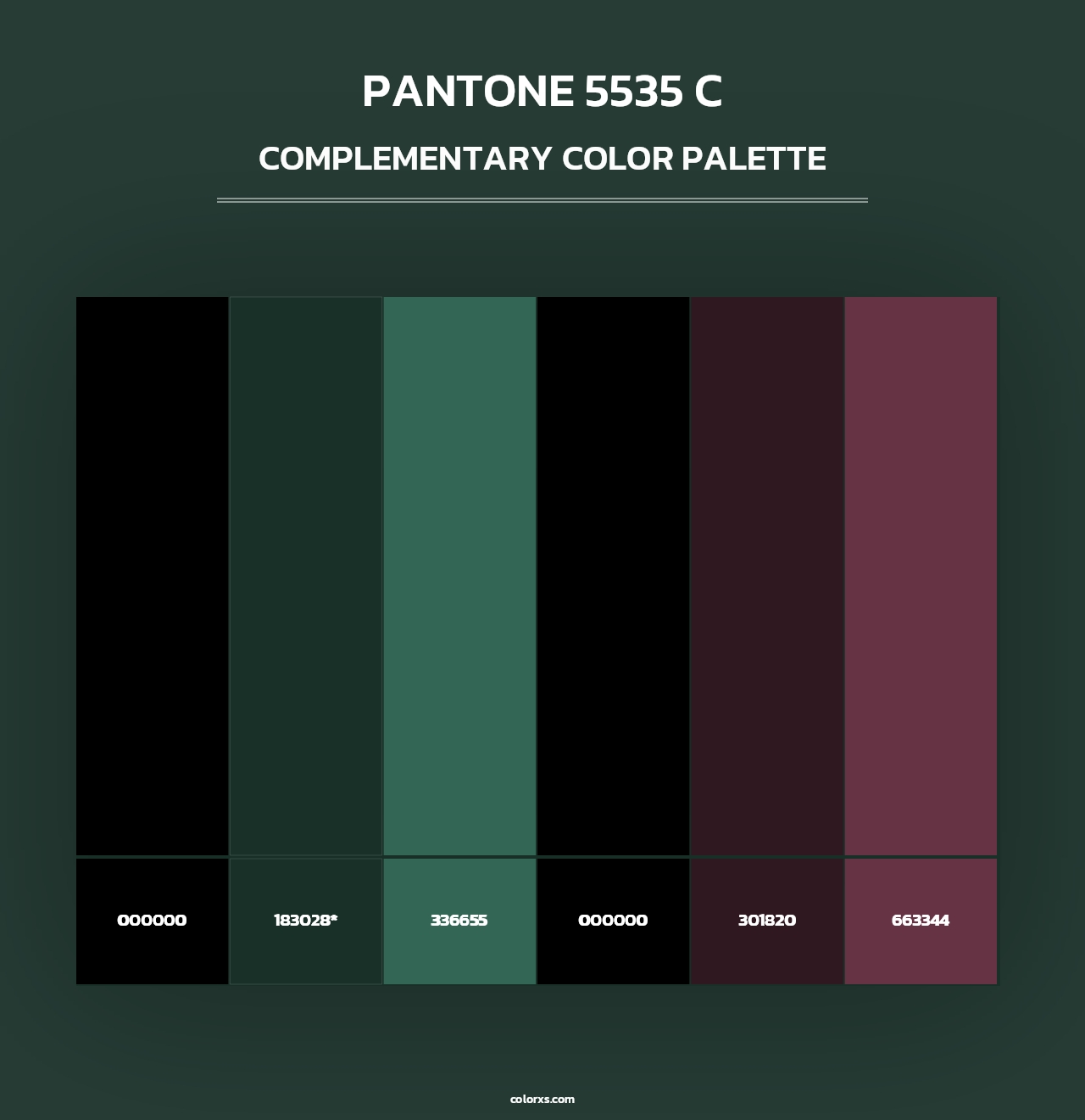 PANTONE 5535 C - Complementary Color Palette