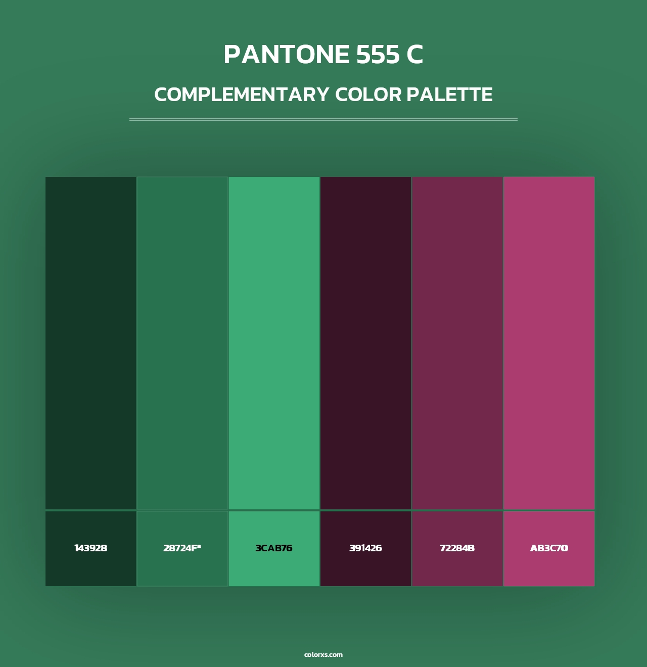 PANTONE 555 C - Complementary Color Palette