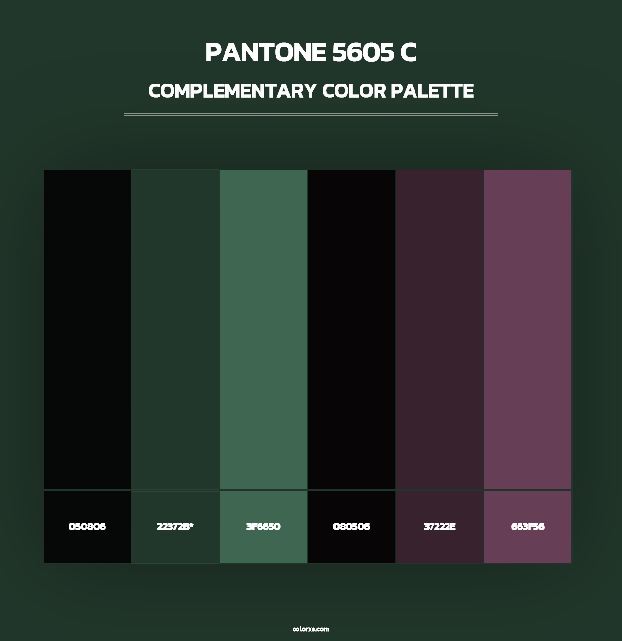 PANTONE 5605 C - Complementary Color Palette