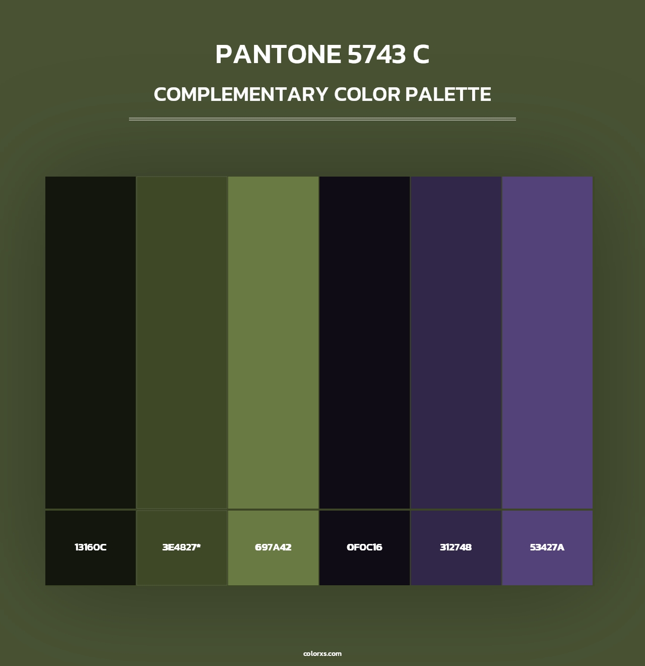 PANTONE 5743 C - Complementary Color Palette