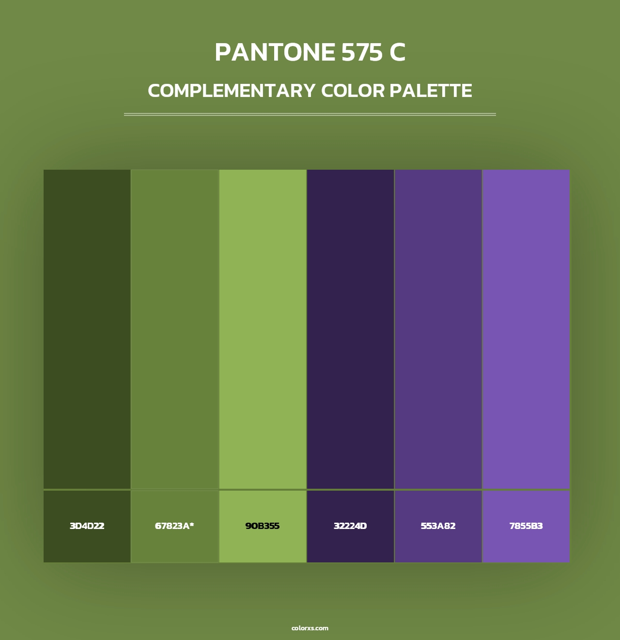 PANTONE 575 C - Complementary Color Palette