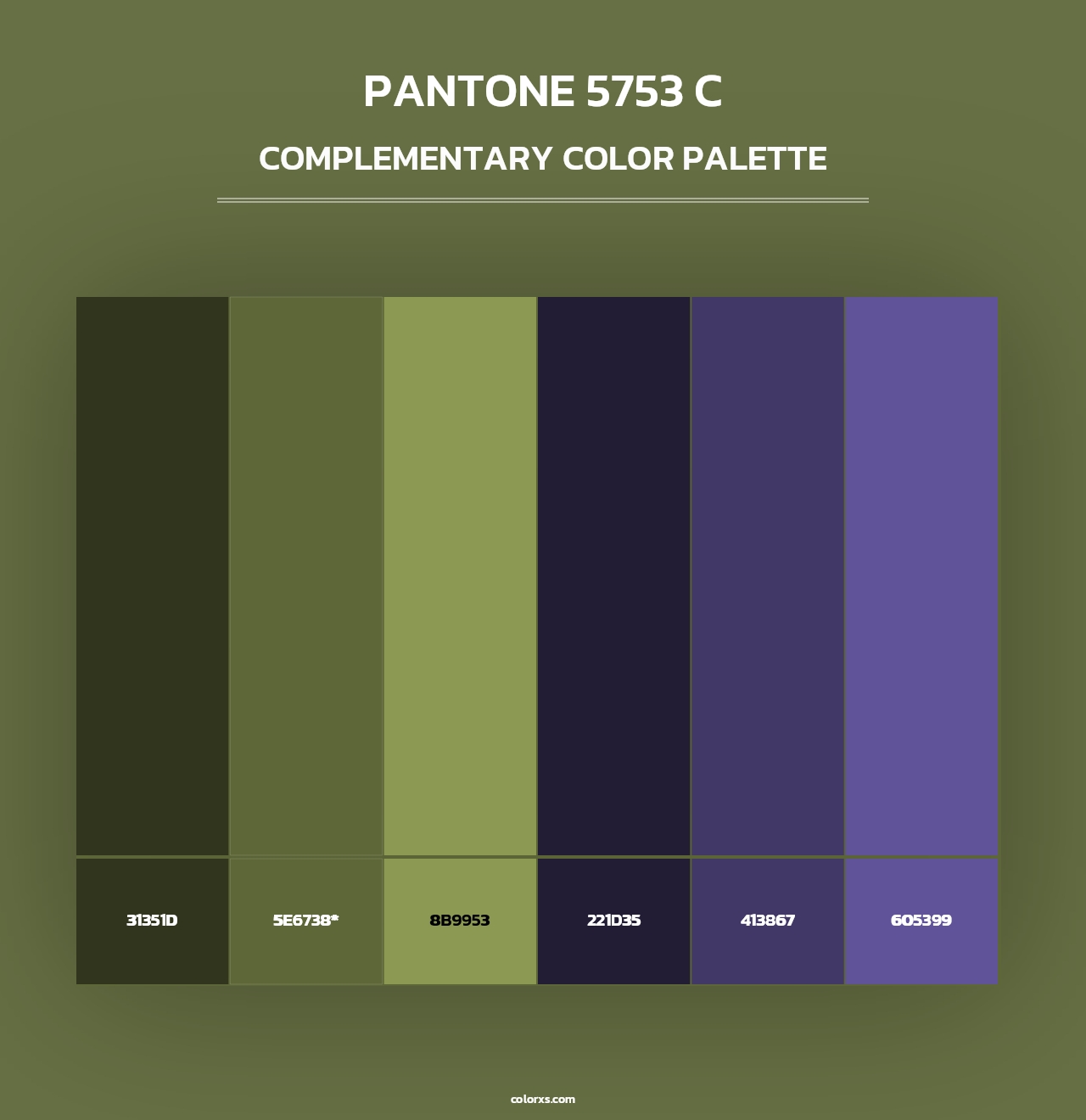 PANTONE 5753 C - Complementary Color Palette