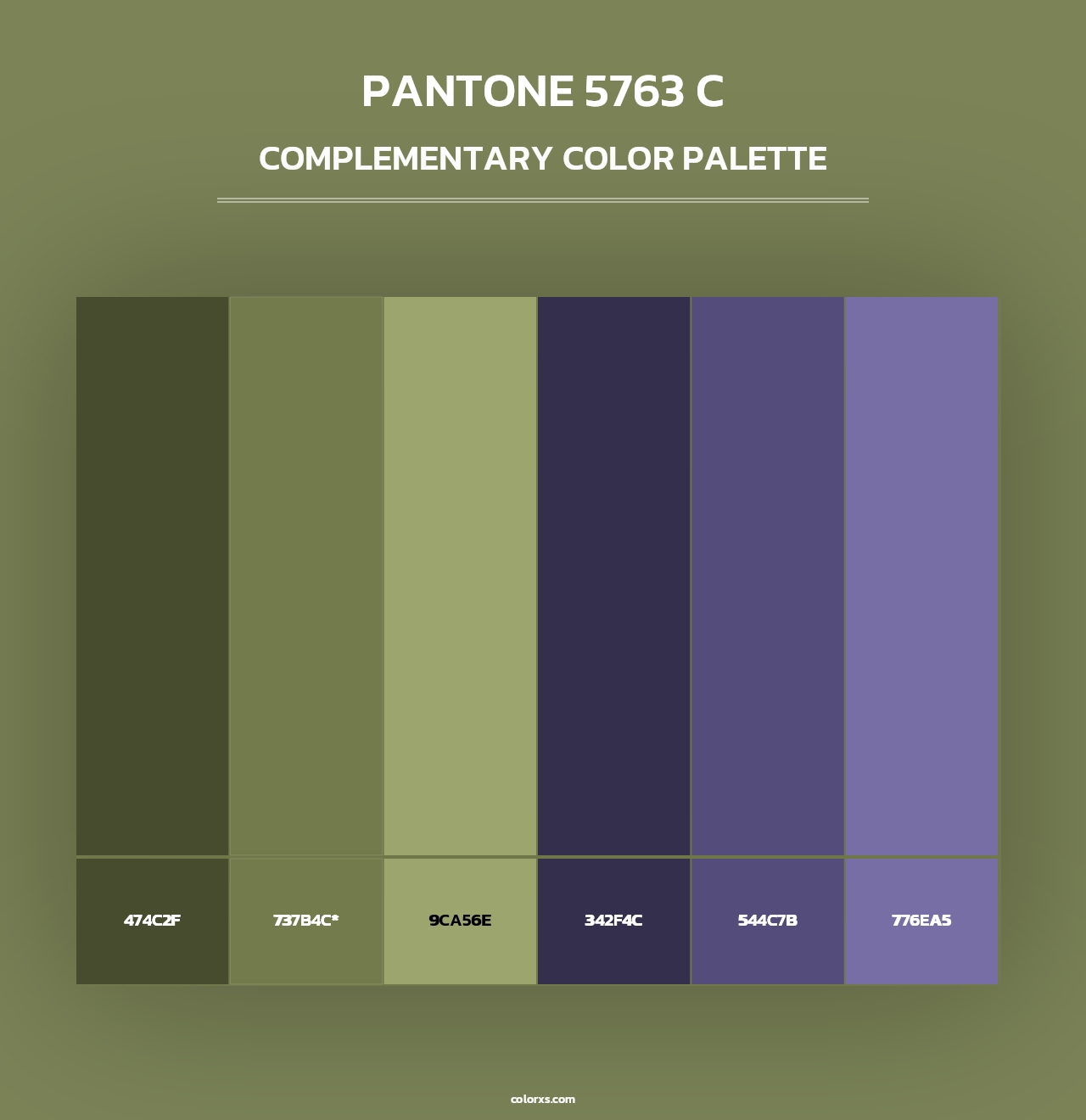PANTONE 5763 C - Complementary Color Palette