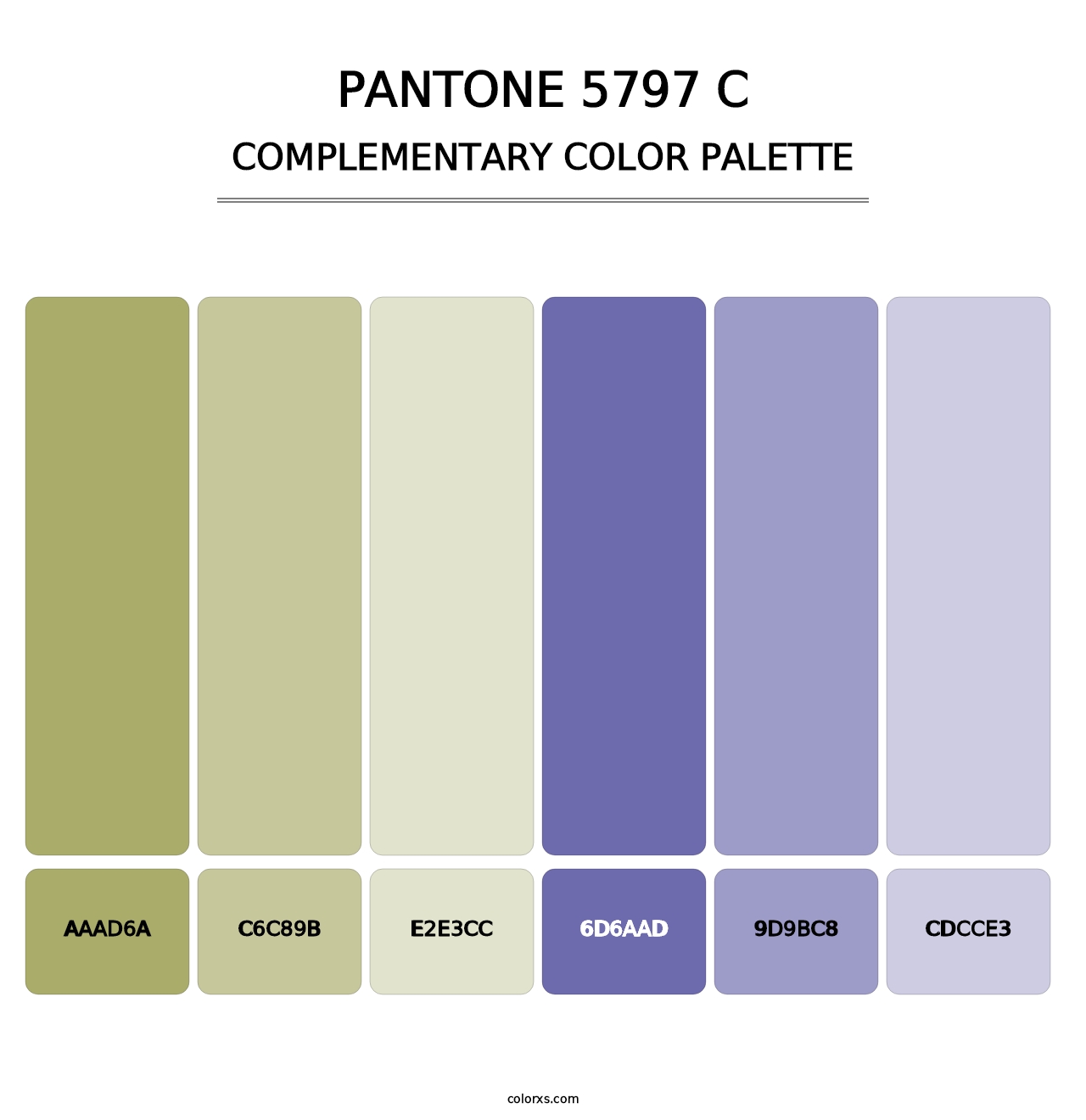 PANTONE 5797 C - Complementary Color Palette