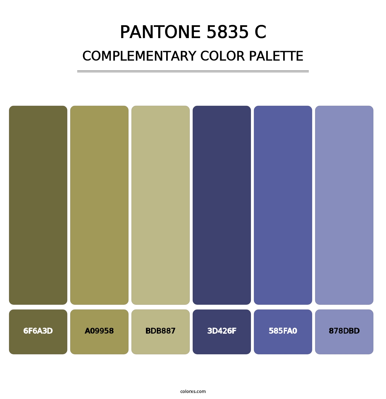 PANTONE 5835 C - Complementary Color Palette