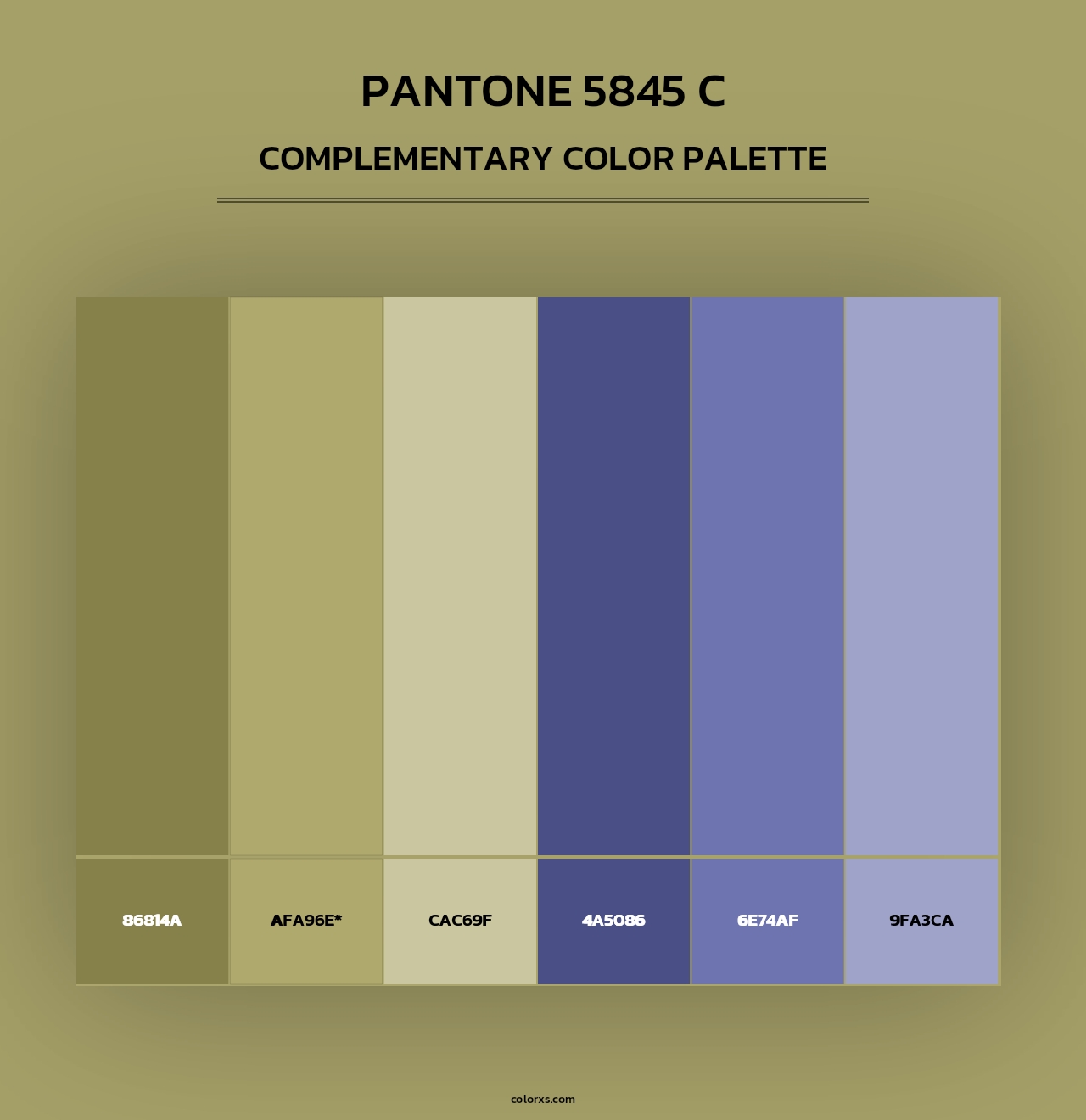 PANTONE 5845 C - Complementary Color Palette