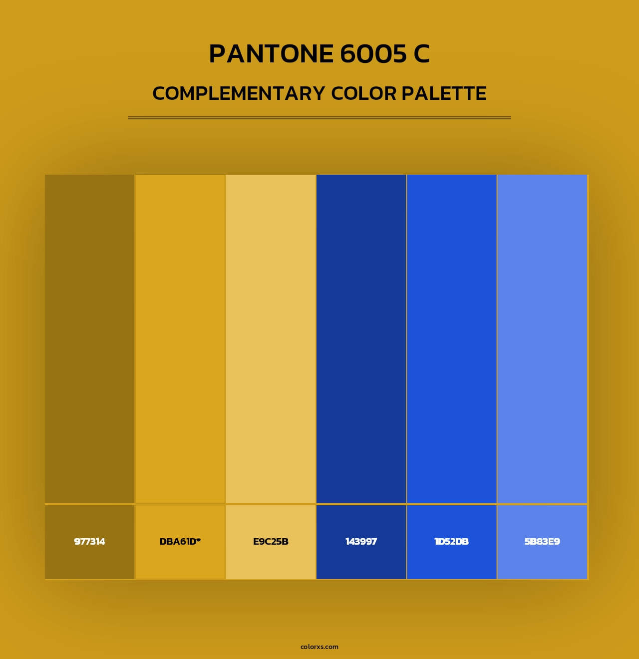 PANTONE 6005 C - Complementary Color Palette