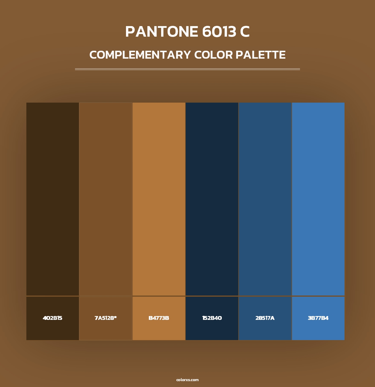 PANTONE 6013 C - Complementary Color Palette